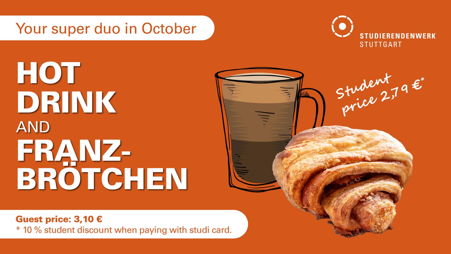 September Special: Butter Croissant and Hot Beverage